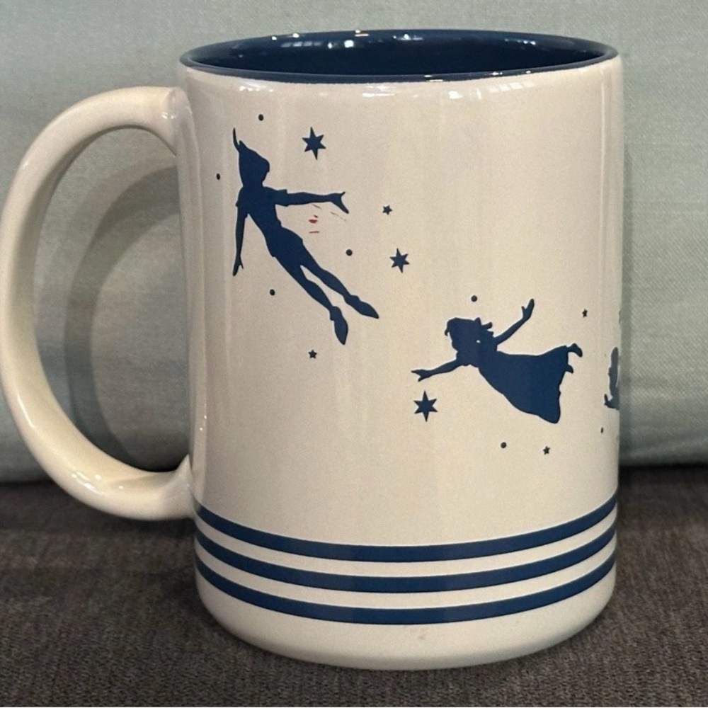 Walt Disney Peter Pan Never Land Coffee Mug - Just Think Of A Wonderful Thought - Picture 4 of 6